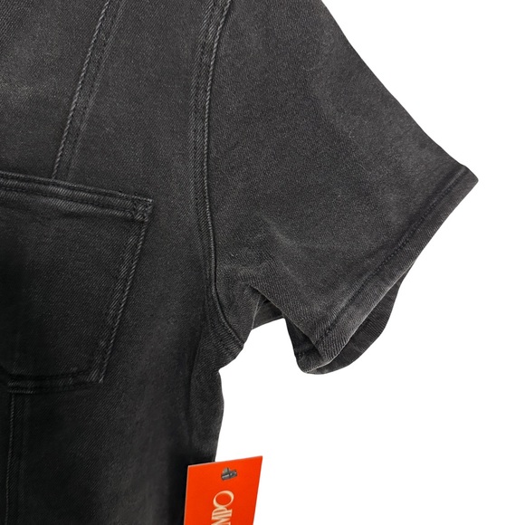 Women’s Intempo Black Washed Belted Denim Jumpsuit Size 16 NWT - Picture 7 of 14